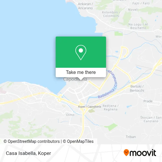 Casa Isabella map