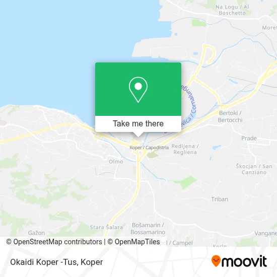 Okaidi Koper -Tus map