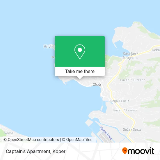 Captain's Apartment map