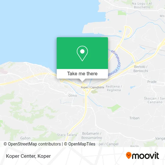 Koper Center map