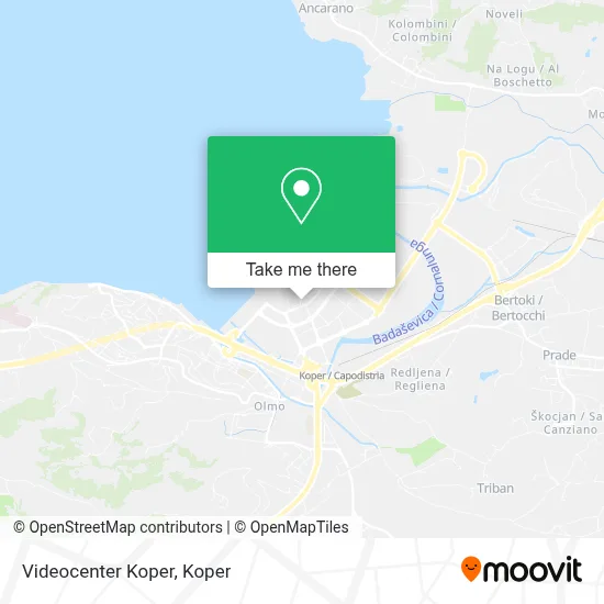 Videocenter Koper map