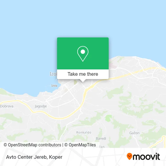 Avto Center Jereb map