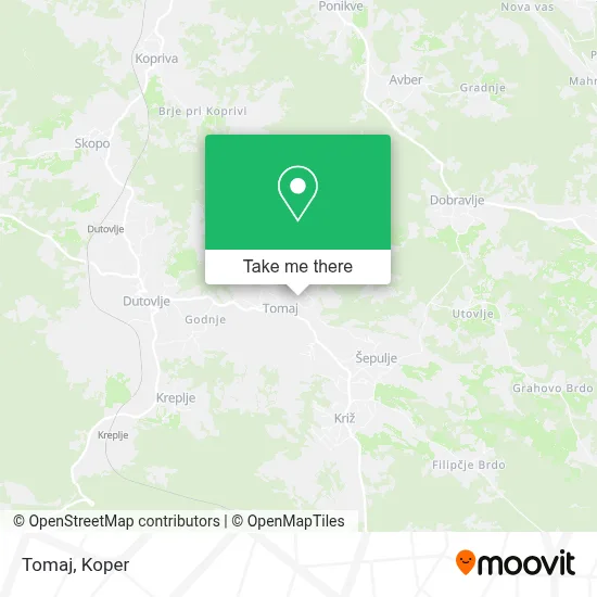 Tomaj map
