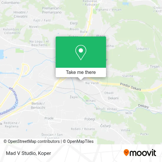 Mad V Studio map