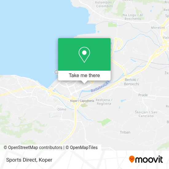 Sports Direct map