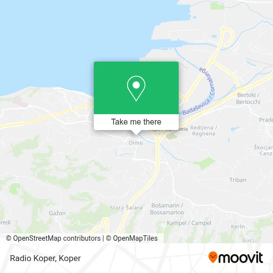Radio Koper map