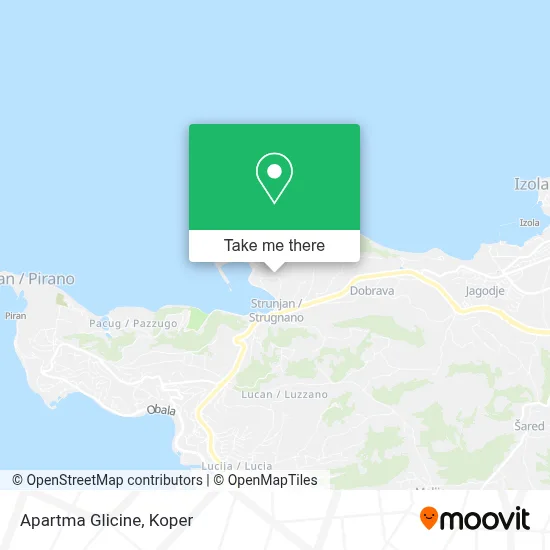 Apartma Glicine map