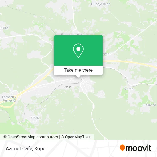 Azimut Caffe map