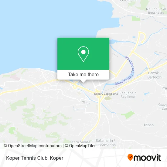 Koper Tennis Club map