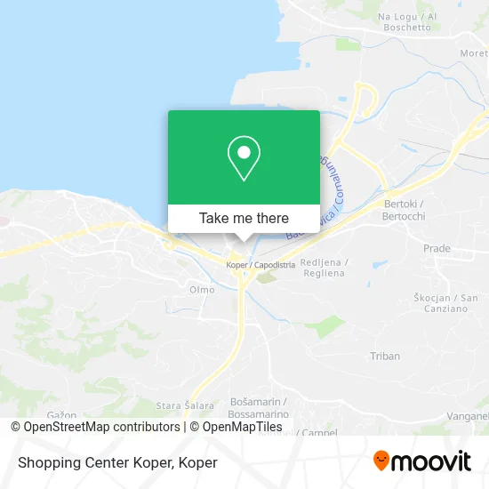 Shopping Center Koper map