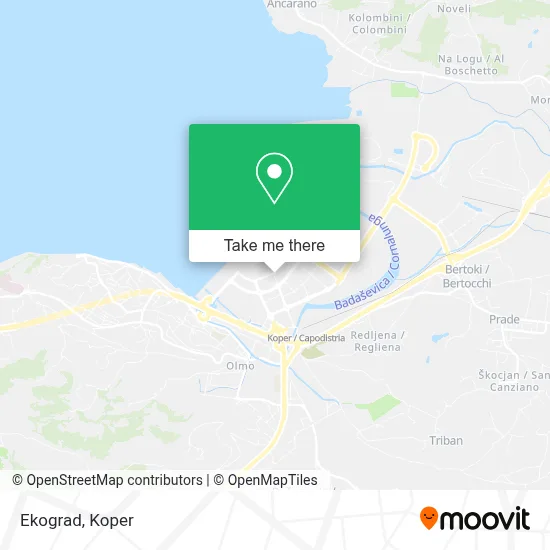 Ekograd map