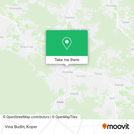 Vina Budin map