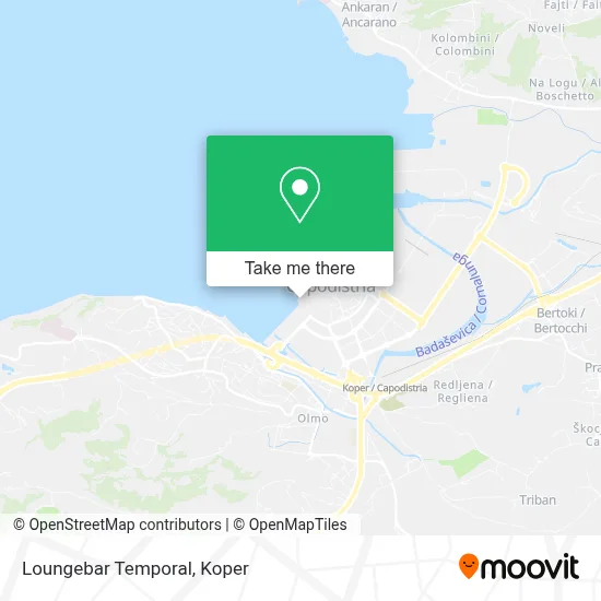 Loungebar Temporal map