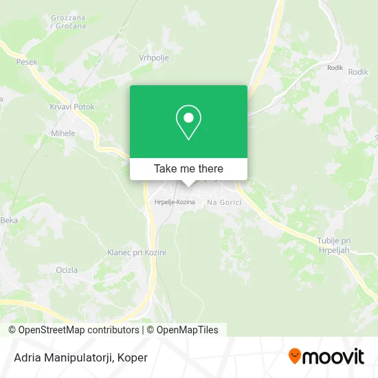 Adria Manipulatorji map