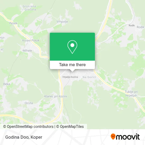 Godina Doo map