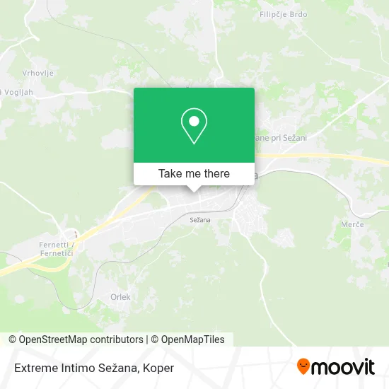 Extreme Intimo Sežana map