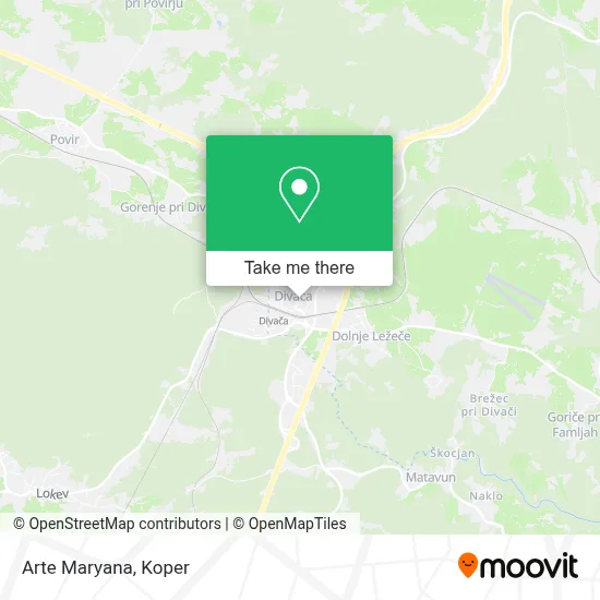 Arte Maryana map