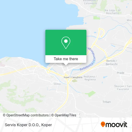 Servis Koper D.O.O. map