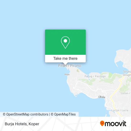 Burja Hotels map