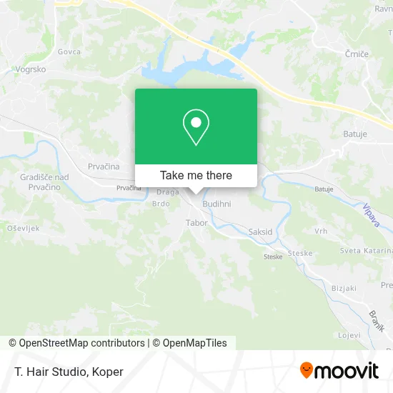 T. Hair Studio map