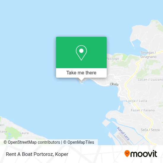 Rent A Boat Portoroz map