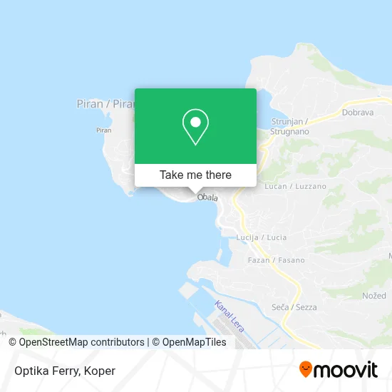 Optika Ferry map