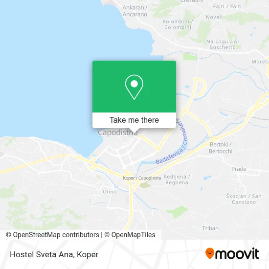 Hostel Sveta Ana map