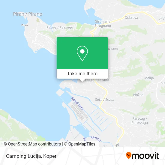 Camping Lucija map