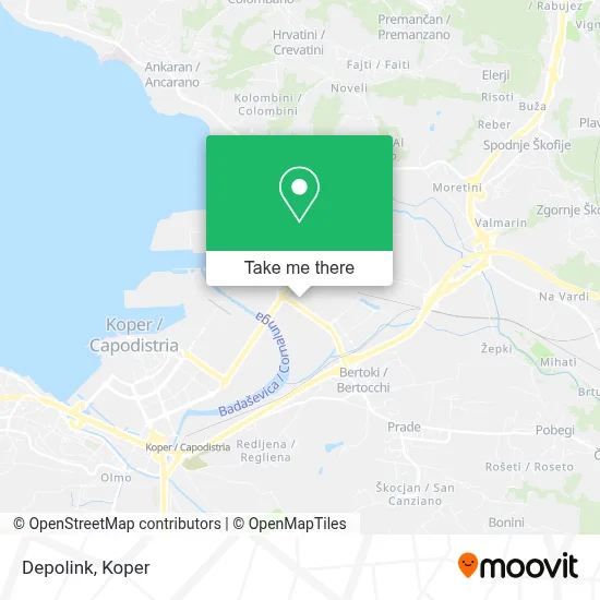 Depolink map