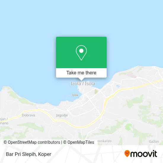 Bar Pri Slepih map