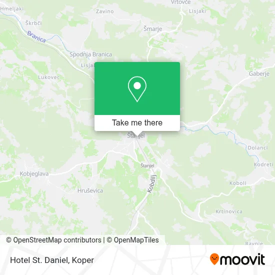 Hotel St. Daniel map