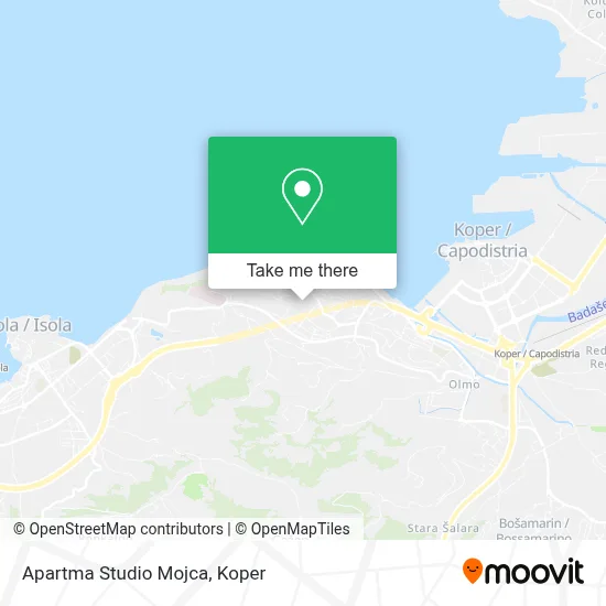 Apartma Studio Mojca map