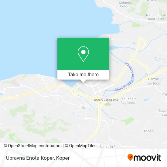 Upravna Enota Koper map
