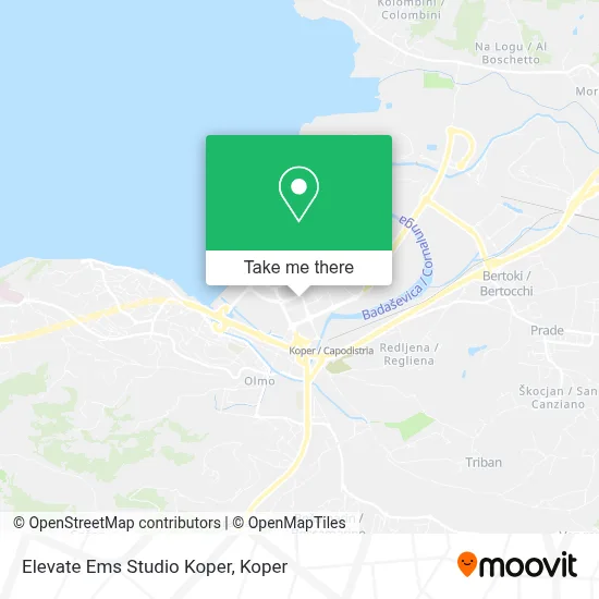 Elevate Ems Studio Koper map