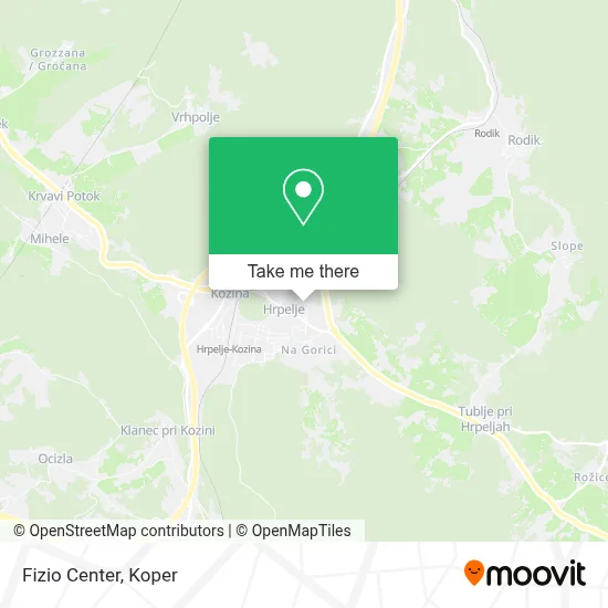 Fizio Center map