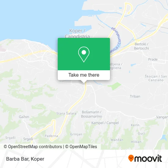 Barba Bar map
