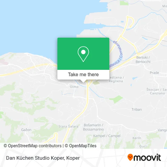 Dan Küchen Studio Koper map