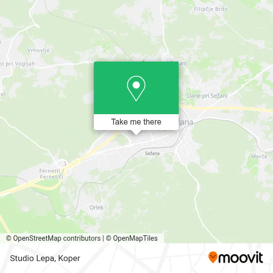 Studio Lepa map