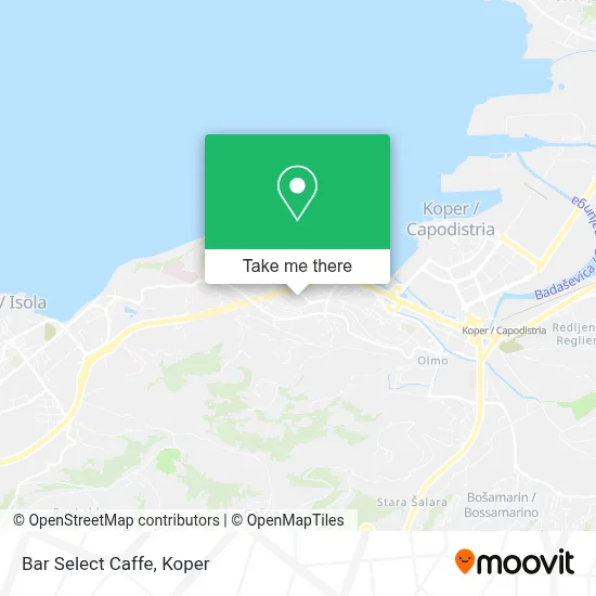 Bar Select Caffe map
