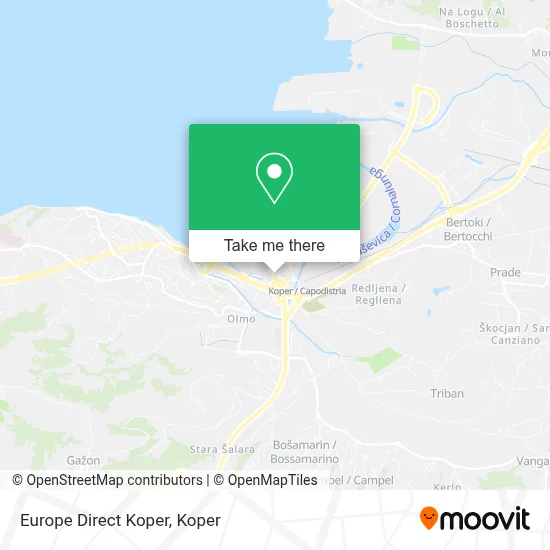 Europe Direct Koper map