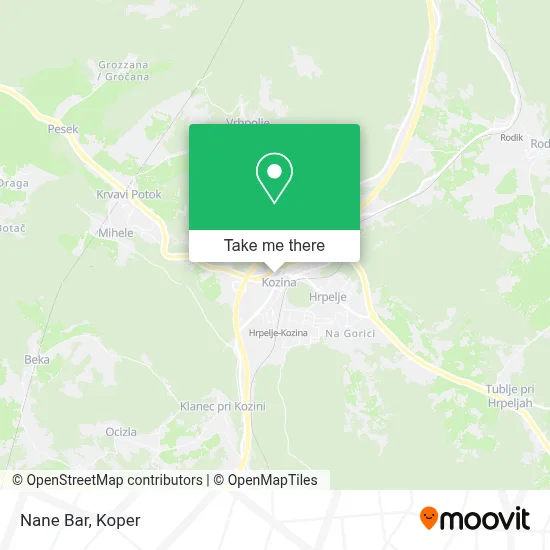 Nane Bar map