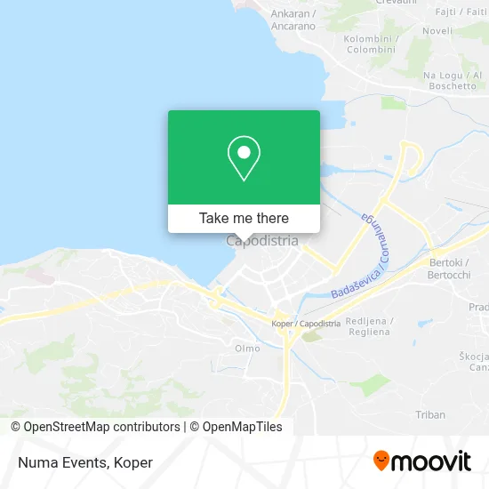 Numa Events map