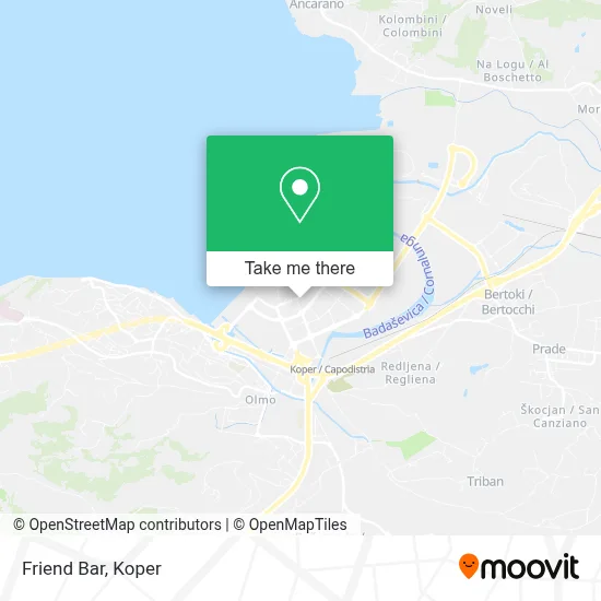 Amico Bar map