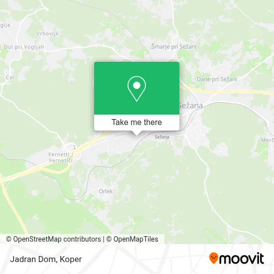 Jadran Dom map
