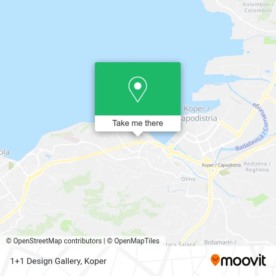1+1 Design Gallery map