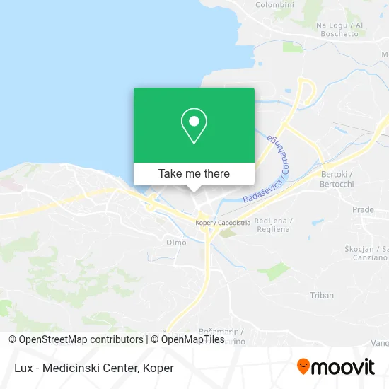Lux - Medicinski Center map