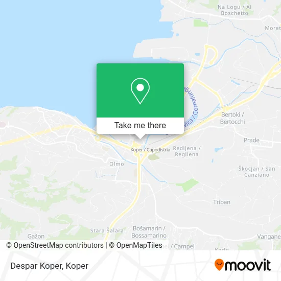 Despar Koper map
