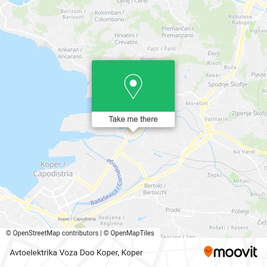 Avtoelektrika Voza Doo  Koper map