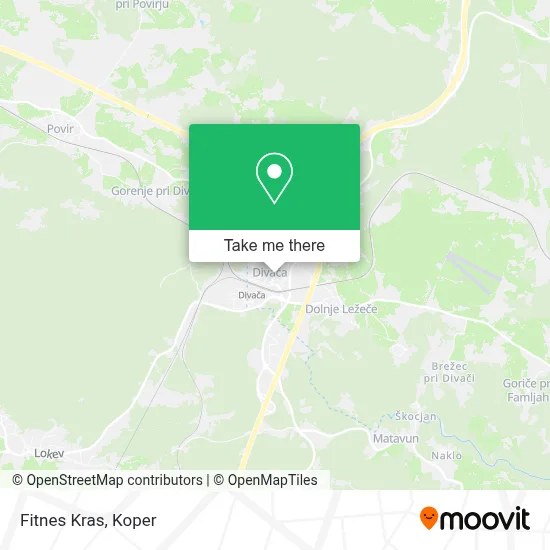 Fitnes Kras map