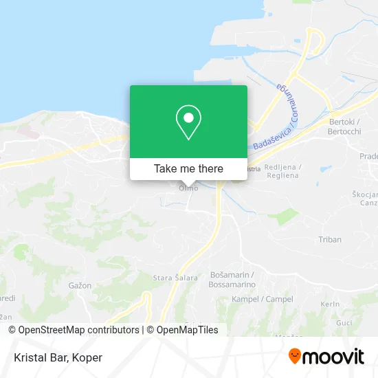 Kristal Bar map